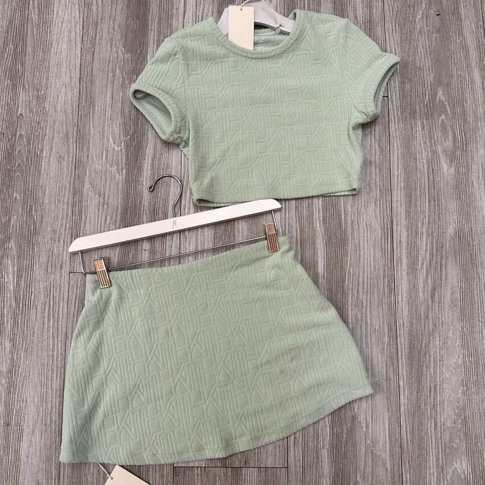 Kith Vera Monogram Towel Skirt Set
